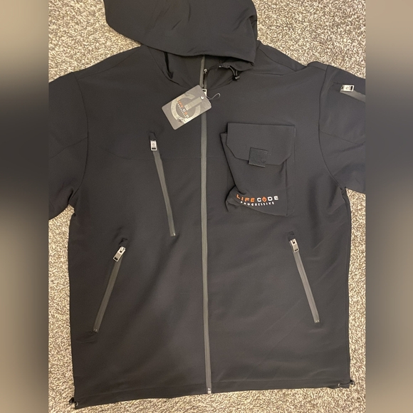 Life Code Progressive Men’s Black Utility Pockets Full-Zip Jacket Size XL - Picture 9 of 11